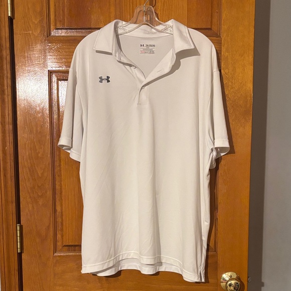 Under Armour Men's Classic White Polo - Picture 1 of 3